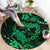 Polynesian Turtle Valentine Round Carpet You And Me Green Hibiscus Heart LT01 - Polynesian Pride