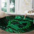 Polynesian Turtle Valentine Round Carpet You And Me Green Hibiscus Heart LT01 - Polynesian Pride