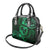 Polynesian Turtle Valentine Shoulder Handbag You And Me Green Hibiscus Heart LT01 - Polynesian Pride