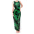 Polynesian Turtle Valentine Tank Maxi Dress You And Me Green Hibiscus Heart LT01 Women Green - Polynesian Pride