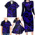 Polynesian Turtle Valentine Family Matching Long Sleeve Bodycon Dress and Hawaiian Shirt You And Me Navy Blue Hibiscus Heart LT01 - Polynesian Pride