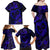 Polynesian Turtle Valentine Family Matching Off Shoulder Maxi Dress and Hawaiian Shirt You And Me Navy Blue Hibiscus Heart LT01 - Polynesian Pride