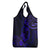 Polynesian Turtle Valentine Grocery Bag You And Me Navy Blue Hibiscus Heart