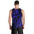 Polynesian Turtle Valentine Men Tank Top You And Me Navy Blue Hibiscus Heart LT01 - Polynesian Pride