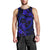 Polynesian Turtle Valentine Men Tank Top You And Me Navy Blue Hibiscus Heart LT01 - Polynesian Pride