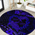 Polynesian Turtle Valentine Round Carpet You And Me Navy Blue Hibiscus Heart LT01 Blue - Polynesian Pride