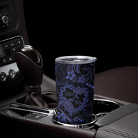 Polynesian Turtle Valentine Tumbler Cup You And Me Navy Blue Hibiscus Heart LT01 - Polynesian Pride