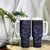 Polynesian Turtle Valentine Tumbler With Handle You And Me Navy Blue Hibiscus Heart