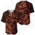 Polynesian Turtle Valentine Baseball Jersey You And Me Orange Hibiscus Heart LT01 - Polynesian Pride