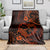 Polynesian Turtle Valentine Blanket You And Me Orange Hibiscus Heart LT01 - Polynesian Pride