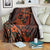 Polynesian Turtle Valentine Blanket You And Me Orange Hibiscus Heart LT01 - Polynesian Pride