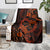 Polynesian Turtle Valentine Blanket You And Me Orange Hibiscus Heart LT01 - Polynesian Pride