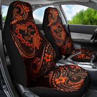 Polynesian Turtle Valentine Car Seat Cover You And Me Orange Hibiscus Heart LT01 - Polynesian Pride