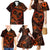 Polynesian Turtle Valentine Family Matching Mermaid Dress and Hawaiian Shirt You And Me Orange Hibiscus Heart LT01 - Polynesian Pride