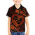 Polynesian Turtle Valentine Family Matching Short Sleeve Bodycon Dress and Hawaiian Shirt You And Me Orange Hibiscus Heart LT01 Son's Shirt Orange - Polynesian Pride