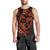 Polynesian Turtle Valentine Men Tank Top You And Me Orange Hibiscus Heart LT01 - Polynesian Pride