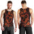 Polynesian Turtle Valentine Men Tank Top You And Me Orange Hibiscus Heart LT01 - Polynesian Pride