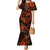 Polynesian Turtle Valentine Mermaid Dress You And Me Orange Hibiscus Heart LT01 Women Orange - Polynesian Pride