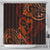 Polynesian Turtle Valentine Shower Curtain You And Me Orange Hibiscus Heart LT01 - Polynesian Pride