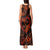 Polynesian Turtle Valentine Tank Maxi Dress You And Me Orange Hibiscus Heart LT01 - Polynesian Pride