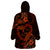 Polynesian Turtle Valentine Wearable Blanket Hoodie You And Me Orange Hibiscus Heart LT01 - Polynesian Pride