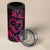 Polynesian Turtle Valentine 4 in 1 Can Cooler Tumbler You And Me Pink Hibiscus Heart