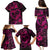 Polynesian Turtle Valentine Family Matching Puletasi and Hawaiian Shirt You And Me Pink Hibiscus Heart LT01 - Polynesian Pride