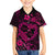 Polynesian Turtle Valentine Family Matching Short Sleeve Bodycon Dress and Hawaiian Shirt You And Me Pink Hibiscus Heart LT01 Son's Shirt Pink - Polynesian Pride