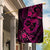 Polynesian Turtle Valentine Garden Flag You And Me Pink Hibiscus Heart LT01 House Flag Pink - Polynesian Pride