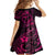 Polynesian Turtle Valentine Kid Short Sleeve Dress You And Me Pink Hibiscus Heart LT01 - Polynesian Pride