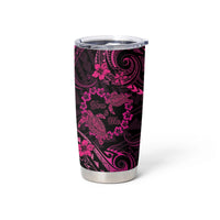 Polynesian Turtle Valentine Tumbler Cup You And Me Pink Hibiscus Heart LT01 - Polynesian Pride