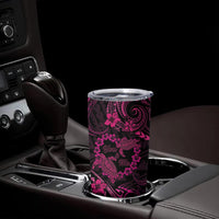 Polynesian Turtle Valentine Tumbler Cup You And Me Pink Hibiscus Heart LT01 - Polynesian Pride