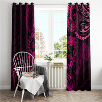 Polynesian Turtle Valentine Window Curtain You And Me Pink Hibiscus Heart LT01 - Polynesian Pride
