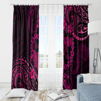 Polynesian Turtle Valentine Window Curtain You And Me Pink Hibiscus Heart LT01 - Polynesian Pride