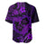 Polynesian Turtle Valentine Baseball Jersey You And Me Purple Hibiscus Heart LT01 - Polynesian Pride