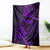 Polynesian Turtle Valentine Blanket You And Me Purple Hibiscus Heart LT01 Purple - Polynesian Pride