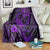 Polynesian Turtle Valentine Blanket You And Me Purple Hibiscus Heart LT01 - Polynesian Pride