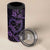 Polynesian Turtle Valentine 4 in 1 Can Cooler Tumbler You And Me Purple Hibiscus Heart