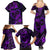 Polynesian Turtle Valentine Family Matching Summer Maxi Dress and Hawaiian Shirt You And Me Purple Hibiscus Heart LT01 - Polynesian Pride