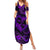 Polynesian Turtle Valentine Family Matching Summer Maxi Dress and Hawaiian Shirt You And Me Purple Hibiscus Heart LT01 Mom's Dress Purple - Polynesian Pride