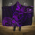 Polynesian Turtle Valentine Hooded Blanket You And Me Purple Hibiscus Heart LT01 One Size Purple - Polynesian Pride