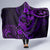 Polynesian Turtle Valentine Hooded Blanket You And Me Purple Hibiscus Heart LT01 - Polynesian Pride