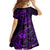 Polynesian Turtle Valentine Kid Short Sleeve Dress You And Me Purple Hibiscus Heart LT01 - Polynesian Pride