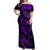 Polynesian Turtle Valentine Off Shoulder Maxi Dress You And Me Purple Hibiscus Heart LT01 Women Purple - Polynesian Pride