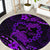 Polynesian Turtle Valentine Round Carpet You And Me Purple Hibiscus Heart LT01 Purple - Polynesian Pride