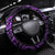 Polynesian Turtle Valentine Steering Wheel Cover You And Me Purple Hibiscus Heart LT01 Universal Fit Purple - Polynesian Pride