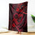 Polynesian Turtle Valentine Blanket You And Me Red Hibiscus Heart LT01 Red - Polynesian Pride