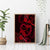 Polynesian Turtle Valentine Canvas Wall Art You And Me Red Hibiscus Heart LT01 - Polynesian Pride