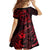 Polynesian Turtle Valentine Family Matching Short Sleeve Bodycon Dress and Hawaiian Shirt You And Me Red Hibiscus Heart LT01 - Polynesian Pride