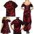 Polynesian Turtle Valentine Family Matching Summer Maxi Dress and Hawaiian Shirt You And Me Red Hibiscus Heart LT01 - Polynesian Pride